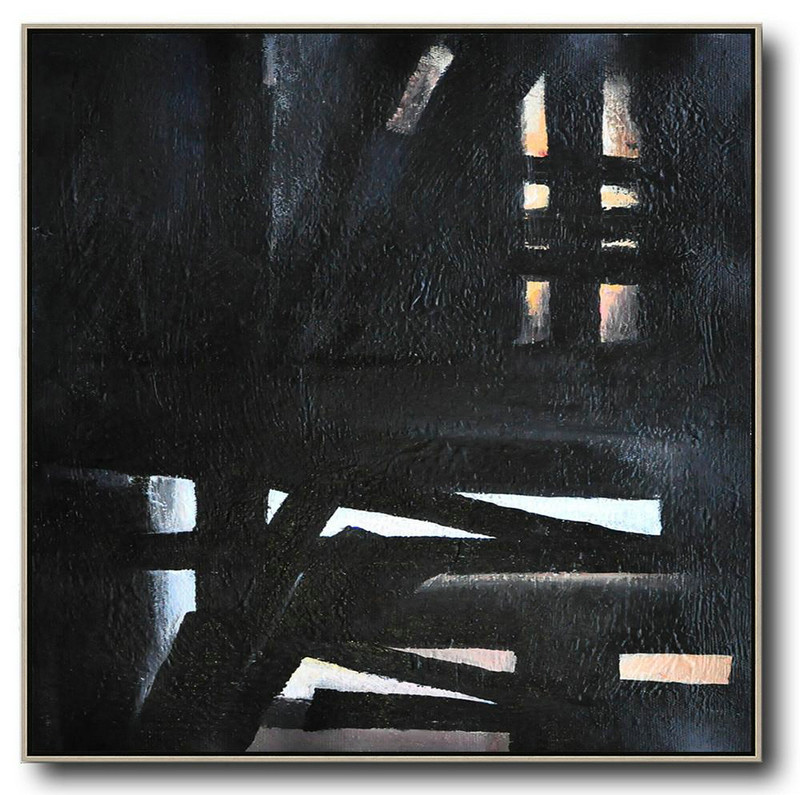 Large Abstract Painting,Oversized Minimal Painting On Canvas - Unique Canvas Art